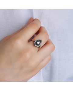 0.40 Carat Rose Cut Diamond Diamond Ring