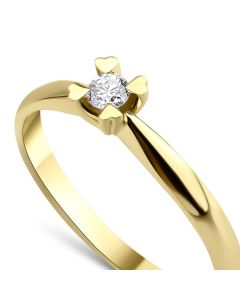 0.10 Carat Solitaire Diamond Ring